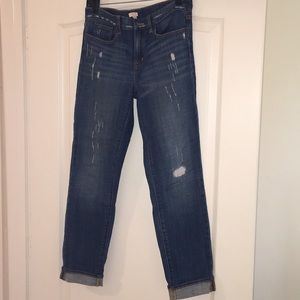 JCrew distressed denim